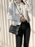 UbestLuxury Chanel 2.55 Black Silver 24cm Handbag product photo detail 7 SKU CH30680