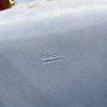 UbestLuxury Gucci 浅蓝色皮革双虎头锁扣翻盖包 28cm product photo detail 8 SKU GU25634