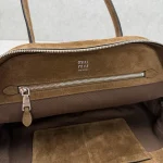 Miu Miu Vivant Shoulder Bag Medium Matte Brown - Image 9