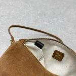 MiuM* Mini Round Barrel Bag - Frosted/Brown - Image 9