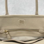 MiuMiu Aventure Shell Bag Mini Apricot - Image 9