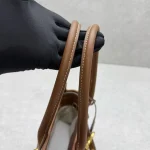 Miu Miu Aventure Handbag Mini Canvas Brown - Image 9