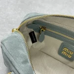 MIUMI^ 25FW Suede Bowling Bag Small - Image 9
