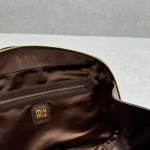 MIUMIU Third Generation Briefcase Long Handle Chocolate - Image 9