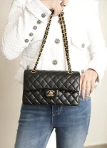 UbestLuxury Chanel Small 23cm Black Sheep Gold Handbag product photo detail 8 SKU CH30779
