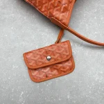 Goyard Mini Hobo Bag Orange - Image 9