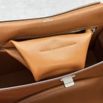 Balenciaga Rodeo Medium Handbag in Oiled Wax Brown Calfskin Leather - Image 9