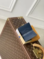 Louis Vuitton Monogram Shadow Card Holder Navy Blue - Image 9