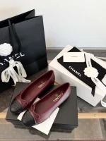 Chanel 2026SS Two-Tone Flat Bow Ballet Flats - Image 9