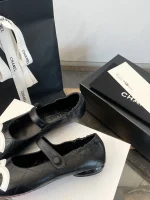 Chanel Mary Jane Shoes with Socks - Image 9