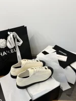CHANEL 2026 Patent Leather Black and White Panda Trainer/Sneaker - Image 9