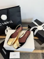 Chanel 2026S Square Toe Two-Tone Sandals - Image 9