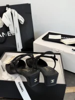 Chanel 2026 New Bow Round Toe Low Heel Sandals - Image 9