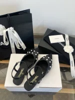 Chanel Pointed Toe Pearl Sandals 2025K - Image 9