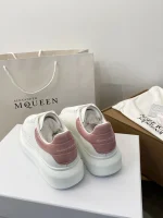 Alexander McQueen Classic Thick Sole White Sneakers - Image 9