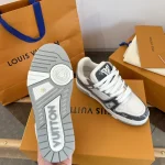 2024 Gray Denim Unisex Trainer Sneakers - Image 9