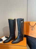HERMES 2025 Soft Calfskin Leather Jum Ping Boots - Image 9
