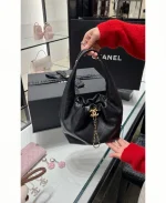 UbestLuxury Chanel Chanel 26cm Hippie Bag Black Leather product photo detail 8 SKU CH30918