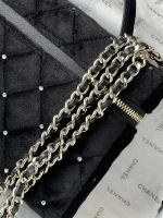 UbestLuxury Chanel Chanel 25K Black Velvet Diamond Box Handbag 19cm product photo detail 8 SKU CH30937