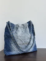 UbestLuxury Chanel CHANEL Denim 22 Bag Shopping Tote 37cm product photo detail 8 SKU CH30944