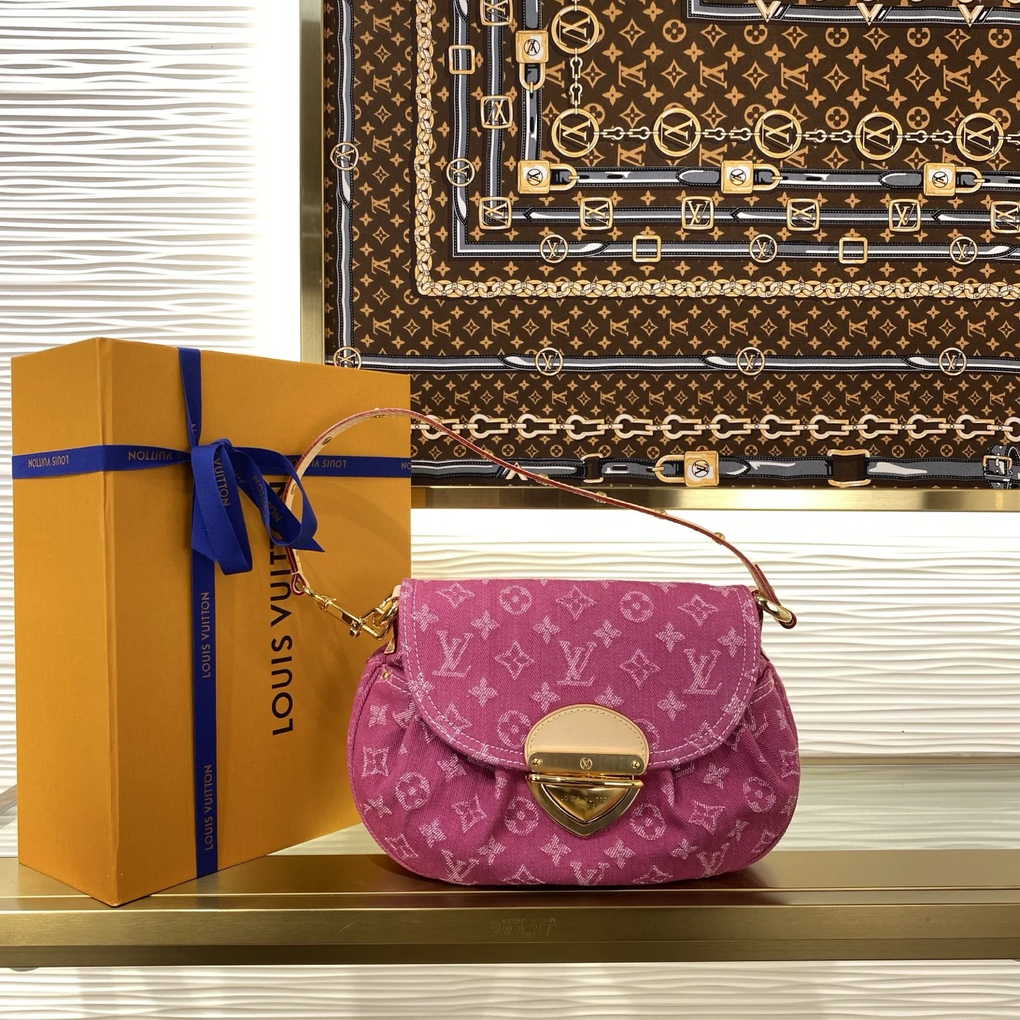 1-1043 Louis Vuitton Sunset Bag Denim Rendez-Vous M28291 - Image 1