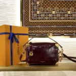 Louis Vuitton Side Trunk MM Burgundy Black Out