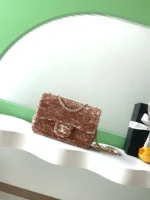 Chanel CF Sequined SO Handbag 21cm - Image 10