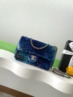 Chanel CF Sequined SO Handbag 21cm - Image 10