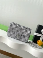Chanel CF Sequined SO Handbag 21cm - Image 10