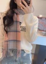 Burberry Check Reversible Lambswool Scarf - Image 11