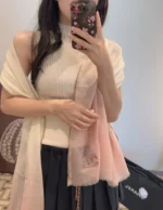 Chanel CC Gradient Cashmere Stole - Image 8