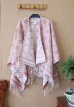 Dior Checkered Cashmere Cape 140*140 - Image 9