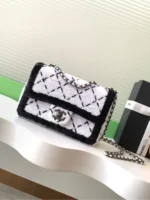 Chanel CF Sequined SO Handbag 21cm - Image 10
