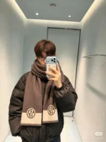 Hermès Ex-Libris Jacquard Reversible Cashmere Scarf