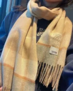 Burberry Check TB Cashmere Scarf - Image 11