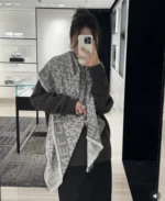 Chanel 26C CC Logo Square Scarf 122cm