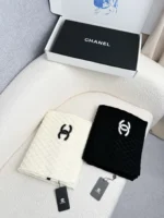 Chanel CC Quilted Knit Scarf - Image 10