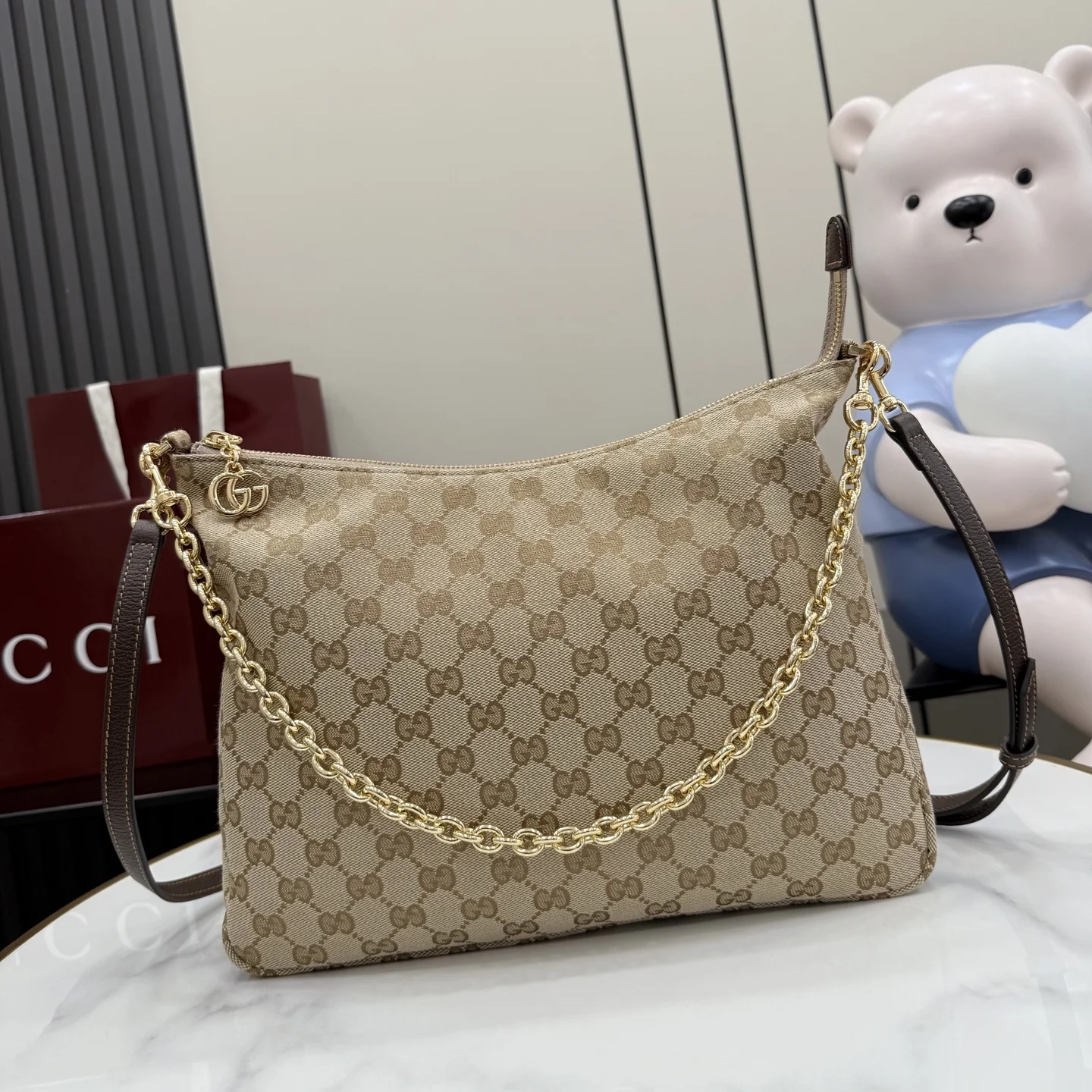 1-1450 Gucci Lady Lunetta Hobo Bag A006OA - Image 1
