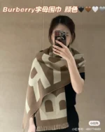 Burberry Logo Letter Reversible Scarf - Image 12