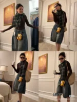 Burberry Vintage Check Cashmere Scarf - Image 11