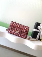 Chanel CF Sequined SO Handbag 21cm