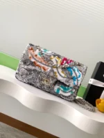 Chanel CF Sequined SO Handbag 21cm