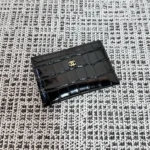 Chanel Crocodile-Embossed Card Holder