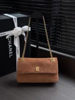 Chanel 26A Suede Classic Flap Bag 25.5cm - Image 11