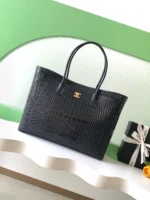 Chanel 26S Cerf Crocodile-Embossed Tote Bag 40cm