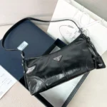 Prada Soft Lux Aimee Medium Leather Shoulder Bag 32cm