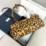 Prada LuxSoft Bonnie Leopard Print Bag 32cm