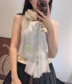 Chanel Gradient Cashmere Stole with Embroidered CC 110x200cm