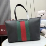 Gucci Primavera Web Stripe Leather Tote Bag 39cm
