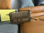 Fendi Baguette Woven Leather Bag 27cm